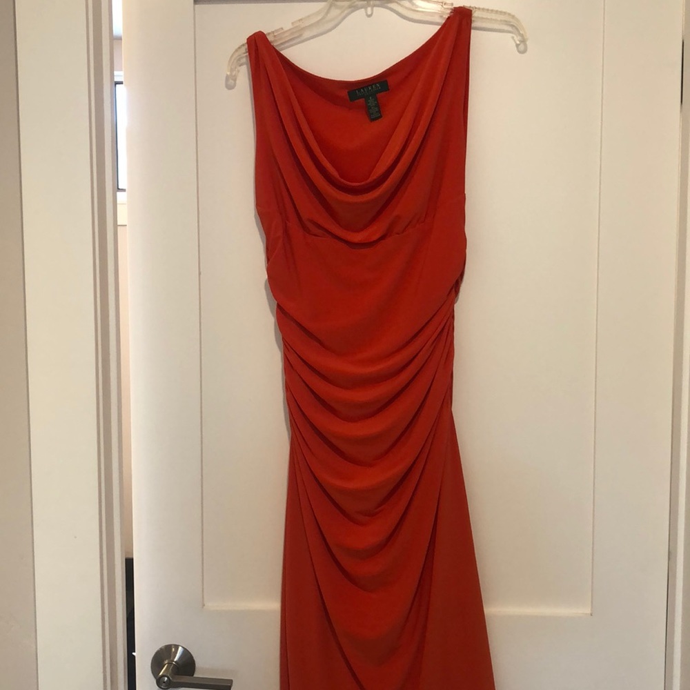 Orange fitting Ralph Lauren Dress